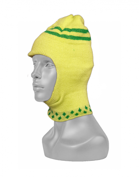 Acrylic Kids monkey cap lemon